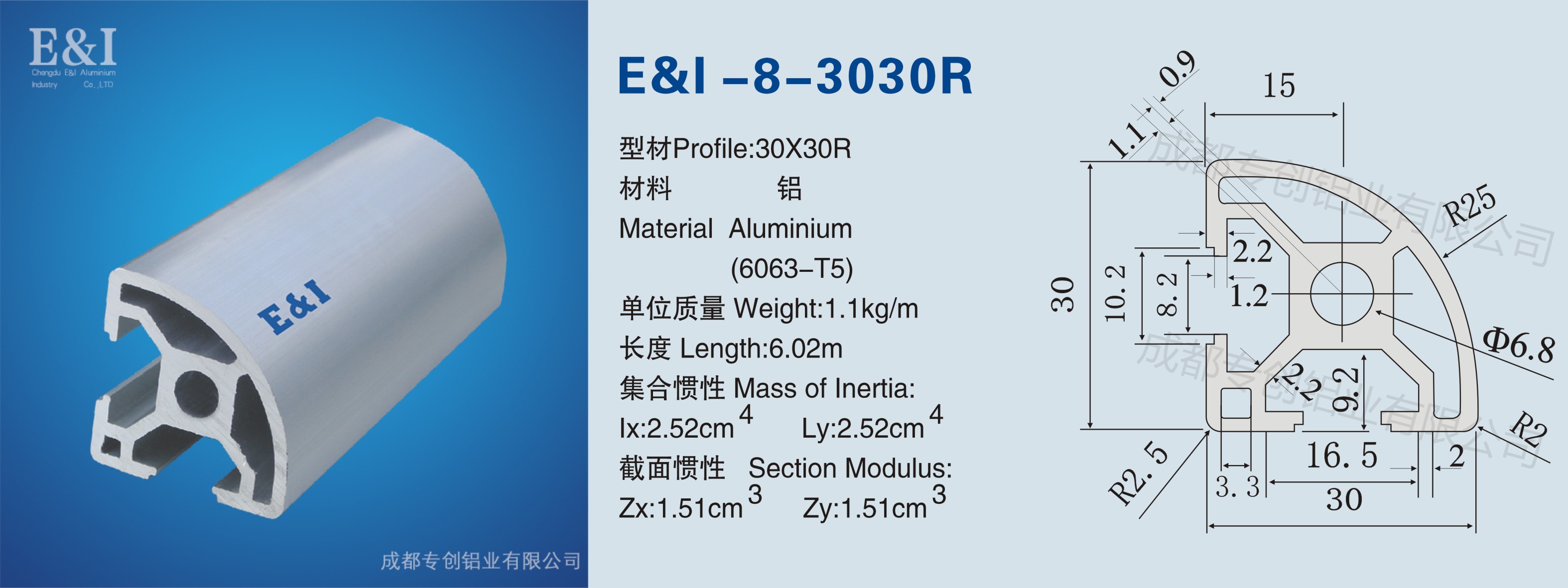 工業鋁型材3030R